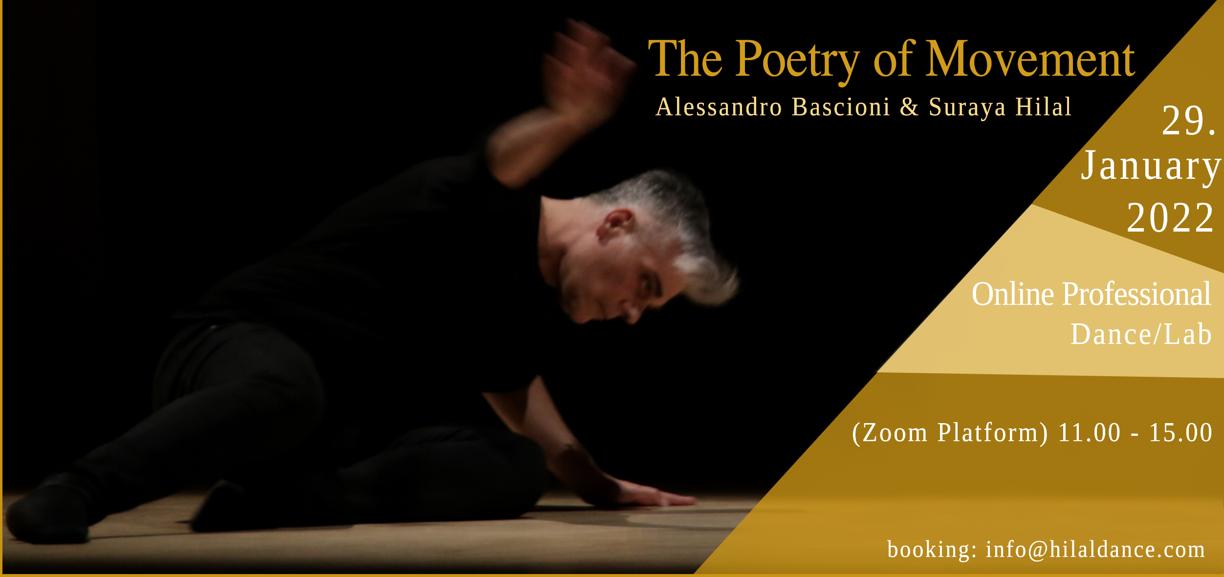 Laboratorio per professionisti ” La poesia del Movimento” 29 Gennaio 2022 con A. Bascioni e S. Hilal